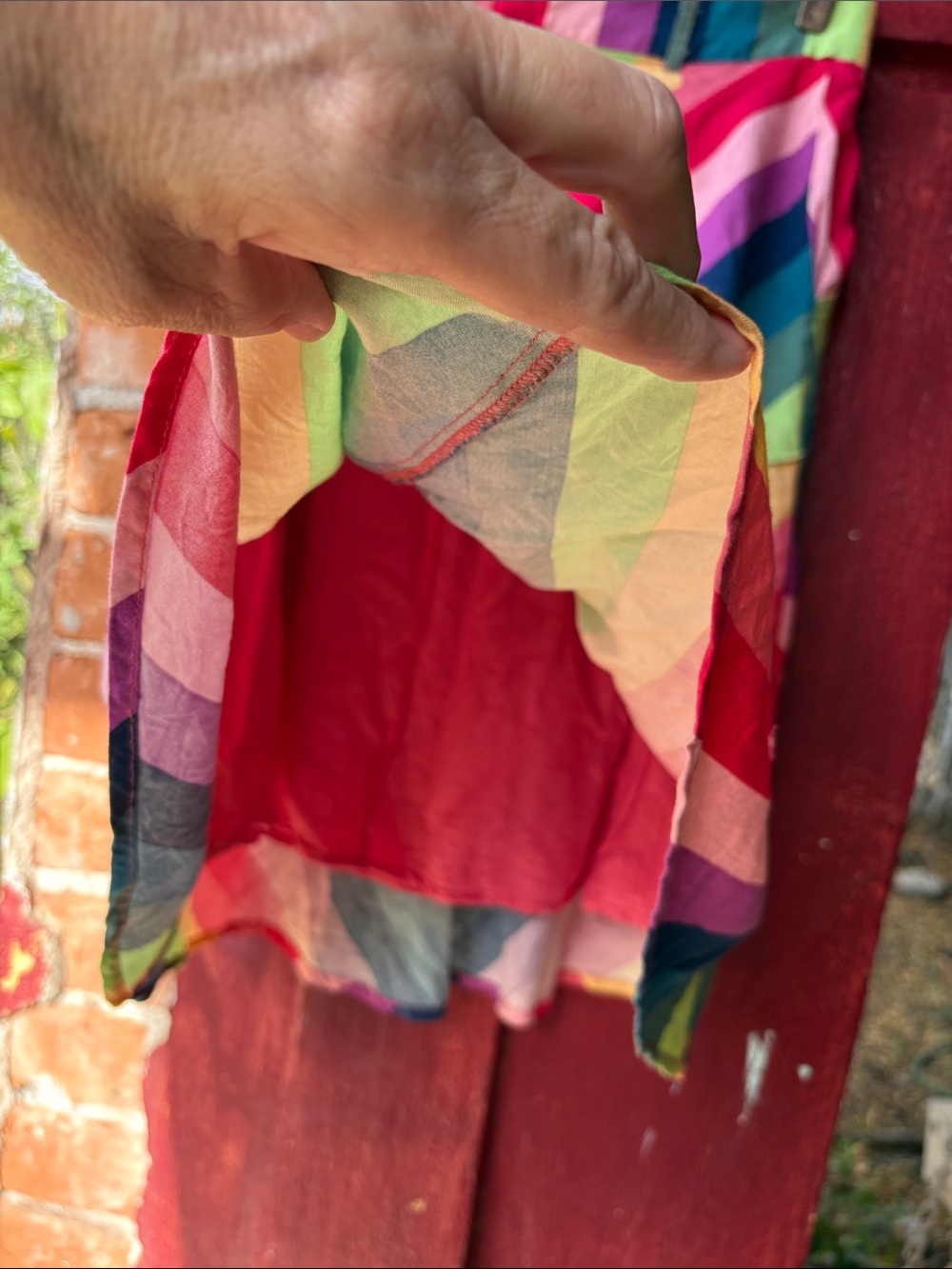 Modcloth Multicolor Chevron A-Line Skirt - Picture 7 of 10